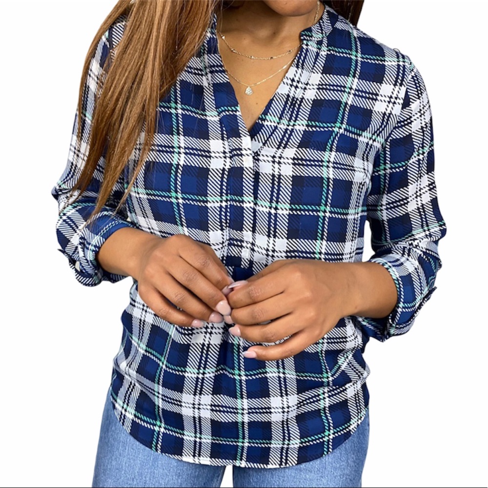 The Limited Checkered Blouse Size S